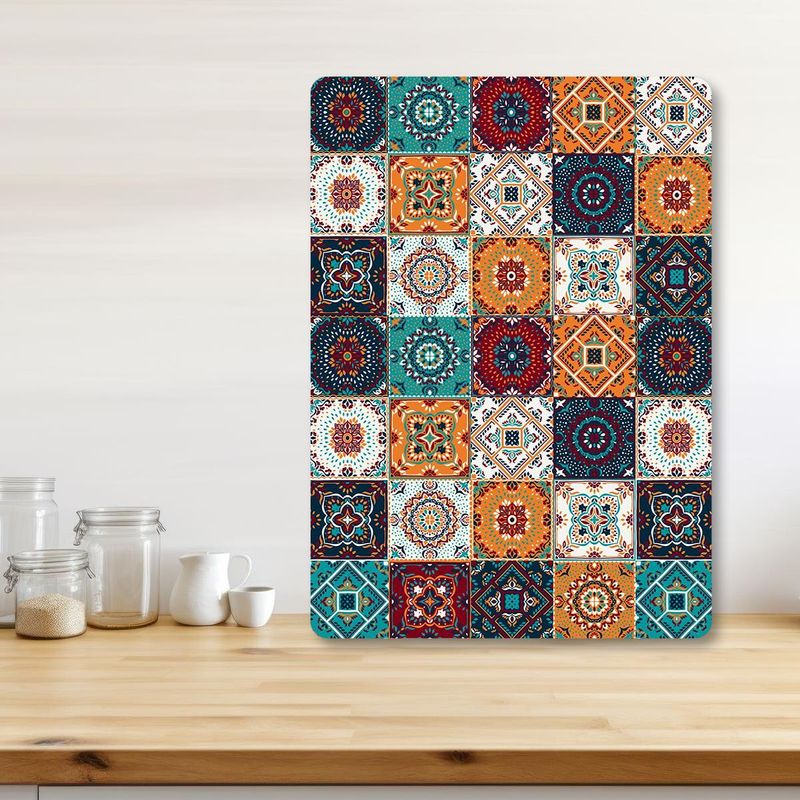 Casa si Gradina - Bucatarie si vesela - Ustensile bucatarie - Tocatoare de bucatarie - Tocător Hermia, sticlă, 20 x 30 cm, multicolor, 400FLR1212 - Infinity.ro