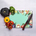 Casa si Gradina - Bucatarie si vesela - Ustensile bucatarie - Tocatoare de bucatarie - Tocător Hermia, sticlă, 20 x 30 cm, multicolor, 400FLR1284 - Infinity.ro