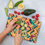 Casa si Gradina - Bucatarie si vesela - Ustensile bucatarie - Tocatoare de bucatarie - Tocător Hermia, sticlă, 20 x 30 cm, multicolor, 400FLR1338 - Infinity.ro