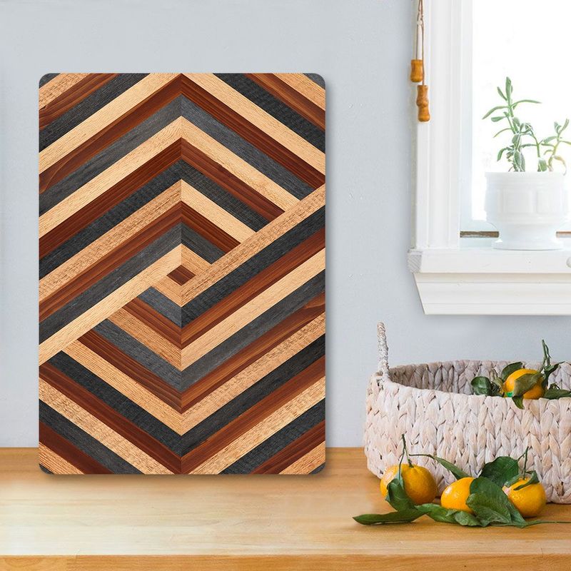 Casa si Gradina - Bucatarie si vesela - Ustensile bucatarie - Tocatoare de bucatarie - Tocător Hermia, sticlă, 20 x 30 cm, multicolor, 400FLR1470 - Infinity.ro