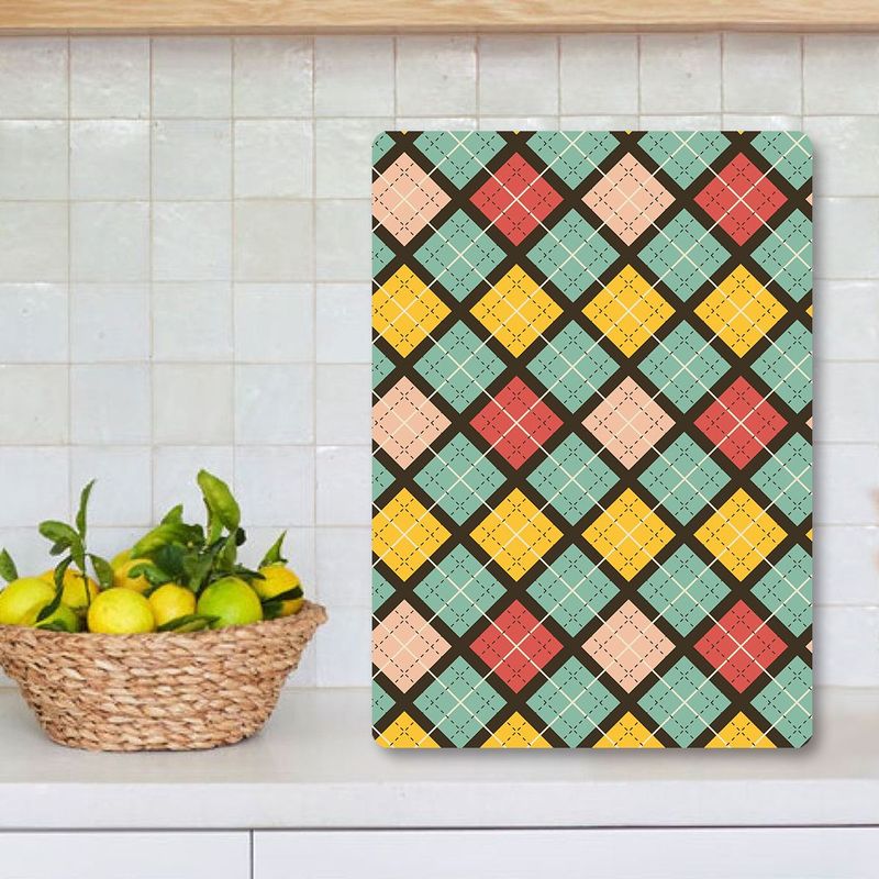 Casa si Gradina - Bucatarie si vesela - Ustensile bucatarie - Tocatoare de bucatarie - Tocător Hermia, sticlă, 20 x 30 cm, multicolor, 400FLR1491 - Infinity.ro