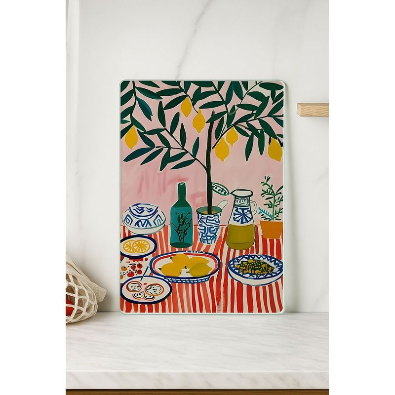 Casa si Gradina - Bucatarie si vesela - Ustensile bucatarie - Tocatoare de bucatarie - Tocător Hermia, sticlă, 20 x 30 cm, multicolor, 729BNT1105 - Infinity.ro