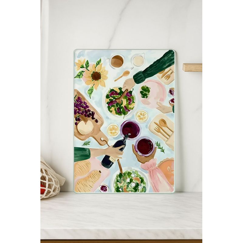 Casa si Gradina - Bucatarie si vesela - Ustensile bucatarie - Tocatoare de bucatarie - Tocător Hermia, sticlă, 20 x 30 cm, multicolor, 729BNT1148 - Infinity.ro