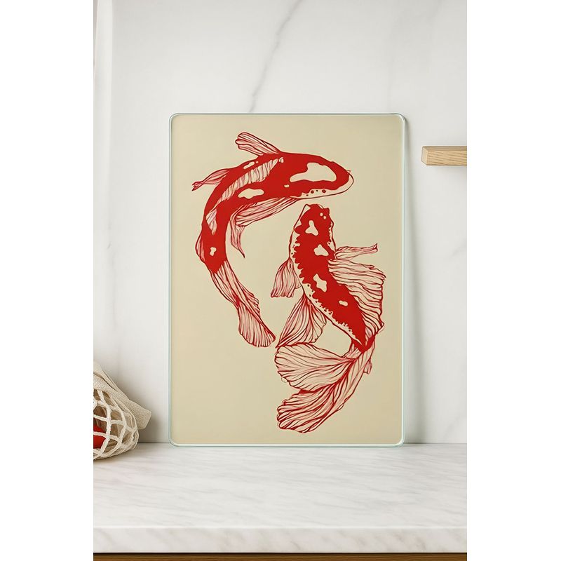 Casa si Gradina - Bucatarie si vesela - Ustensile bucatarie - Tocatoare de bucatarie - Tocător Hermia, sticlă, 20 x 30 cm, multicolor, 729BNT1163 - Infinity.ro