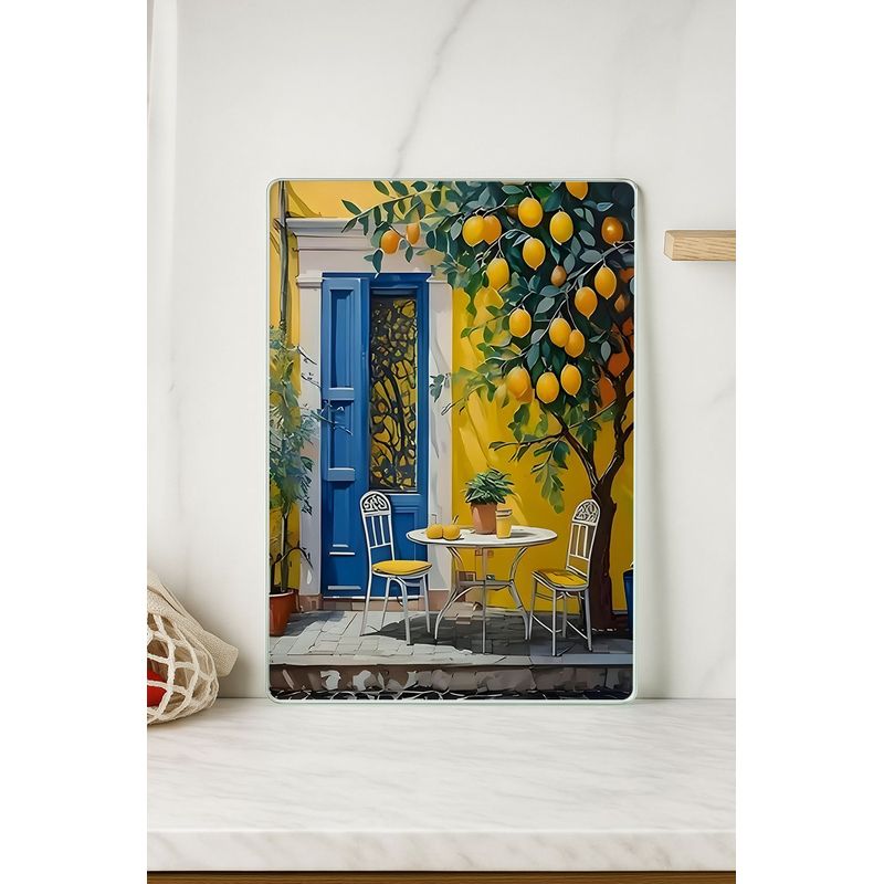 Casa si Gradina - Bucatarie si vesela - Ustensile bucatarie - Tocatoare de bucatarie - Tocător Hermia, sticlă, 20 x 30 cm, multicolor, 729BNT1172 - Infinity.ro