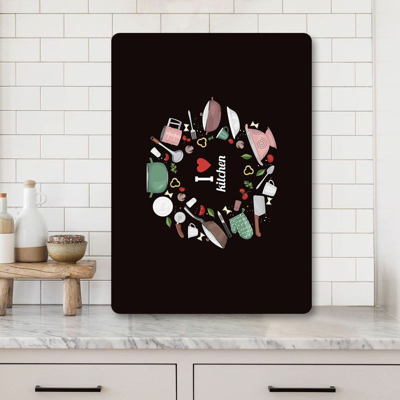 Casa si Gradina - Bucatarie si vesela - Ustensile bucatarie - Tocatoare de bucatarie - Tocător Hermia, sticlă, 25 x 35 cm, multicolor, 400FLR1282 - Infinity.ro