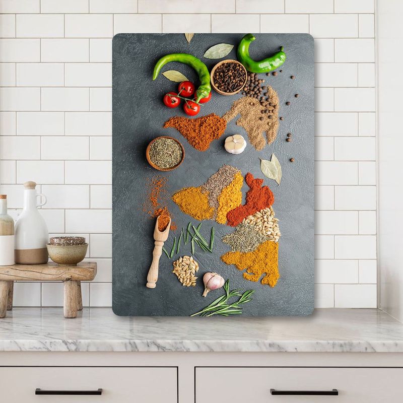 Casa si Gradina - Bucatarie si vesela - Ustensile bucatarie - Tocatoare de bucatarie - Tocător Hermia, sticlă, 25 x 35 cm, multicolor, 400FLR1432 - Infinity.ro