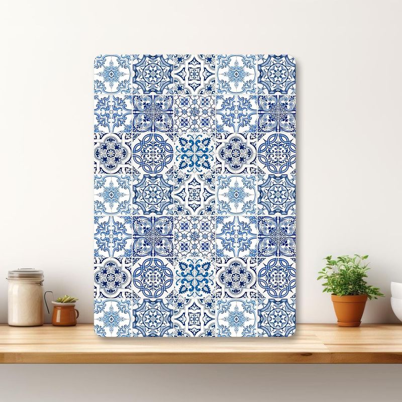 Casa si Gradina - Bucatarie si vesela - Ustensile bucatarie - Tocatoare de bucatarie - Tocător Hermia, sticlă, 30 x 40 cm, multicolor, 400FLR1211 - Infinity.ro
