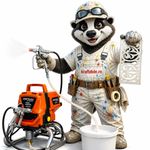 Casa si Gradina - Constructii - Vopsea si tencuieli - Pistoale si sisteme de vopsit si tencuit - Pompa zugravit vopsit airless electrica cu piston 8kW KraftDele 1744 + Sablon Gratis - Infinity.ro