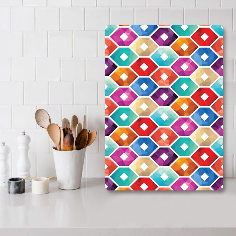 Casa si Gradina - Bucatarie si vesela - Ustensile bucatarie - Tocatoare de bucatarie - Tocător Hermia, sticlă, 30 x 40 cm, multicolor, 400FLR1298 - Infinity.ro
