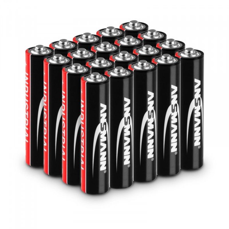 Casa si Gradina - Constructii - Scule electrice si accesorii - Acumulatori si incarcatoare scule electrice - Baterii alcaline INDUSTRIALE 20 x micro AAA LR03 1.5V 12000mAh Ansmann 10270001 - Infinity.ro
