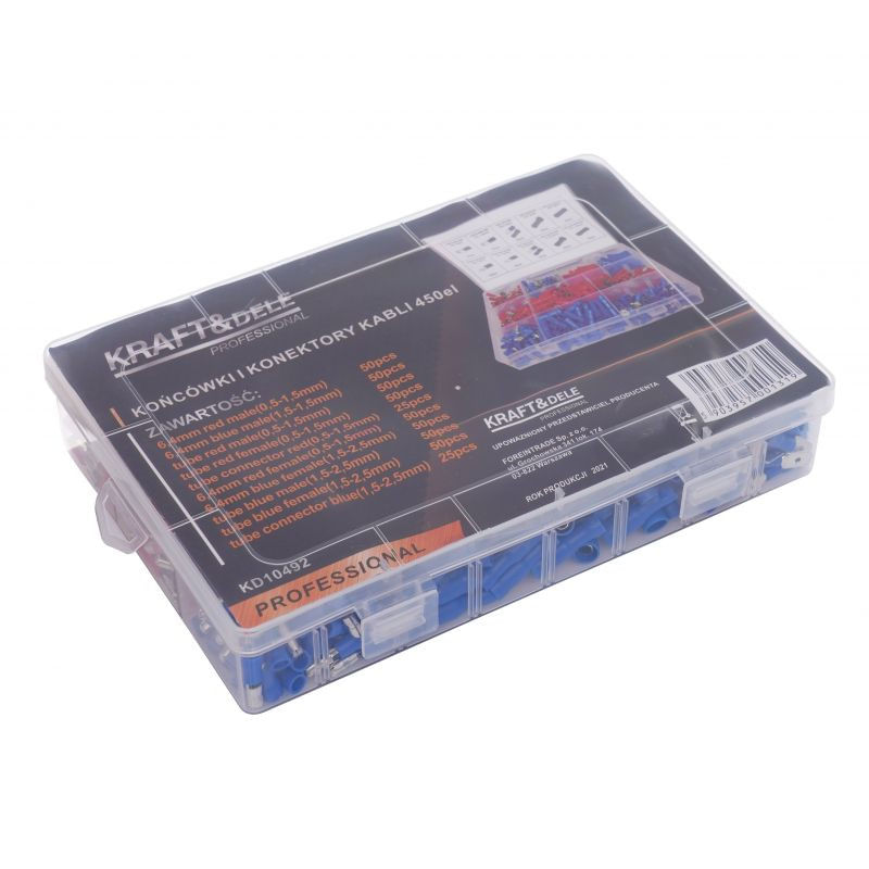 Auto si Moto - Electronice auto - Accesorii electronice auto - Set conectori auto 450 buc KD10492 - Infinity.ro
