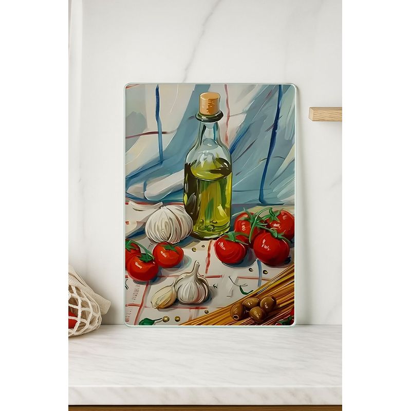 Casa si Gradina - Bucatarie si vesela - Ustensile bucatarie - Tocatoare de bucatarie - Tocător Hermia, sticlă, 30 x 40 cm, multicolor, 729BNT1207 - Infinity.ro