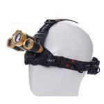Sport si Outdoor - Camping - Articole solare camping - Lampi si lanterne camping - Lanterna frontala de cap T6 LED cu 2x Q5 zoom 1-2000x 18A KD1246 KraftDele - Infinity.ro