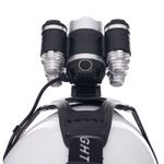 Sport si Outdoor - Camping - Articole solare camping - Lampi si lanterne camping - Lanterna frontala de cap T6 led cu 4x Q5 zoom 1-2000x 18A KD1248 KraftDele - Infinity.ro