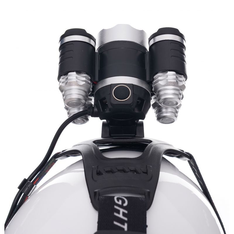 Sport si Outdoor - Camping - Articole solare camping - Lampi si lanterne camping - Lanterna frontala de cap T6 led cu 4x Q5 zoom 1-2000x 18A KD1248 KraftDele - Infinity.ro