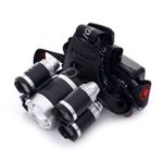 Sport si Outdoor - Camping - Articole solare camping - Lampi si lanterne camping - Lanterna frontala de cap T6 led cu 4x Q5 zoom 1-2000x 18A KD1248 KraftDele - Infinity.ro