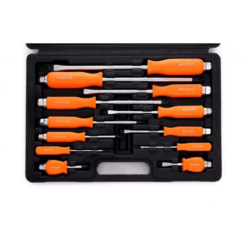 Casa si Gradina - Constructii - Scule de mana si unelte - Surubelnite - Set de 12 surubelnite de impact pentru mecanica KD10946 Kraftdele - Infinity.ro