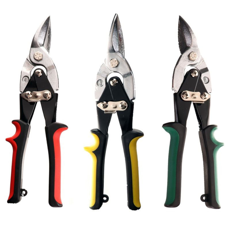 Casa si Gradina - Constructii - Scule de mana si unelte - Clesti si patenti - Set de 3 foarfece pentru tabla 1.2mm stanga/dreapta KD10359 Kraftdele - Infinity.ro