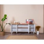 Casa si Gradina - Mobilier - Comode si corpuri - Console - Consolă Hanah Home, MDF, 80 x 41 x 180 cm, alb/stejar, 277WLN1121 - Infinity.ro
