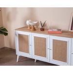 Casa si Gradina - Mobilier - Comode si corpuri - Console - Consolă Hanah Home, MDF, 80 x 41 x 180 cm, alb/stejar, 277WLN1121 - Infinity.ro