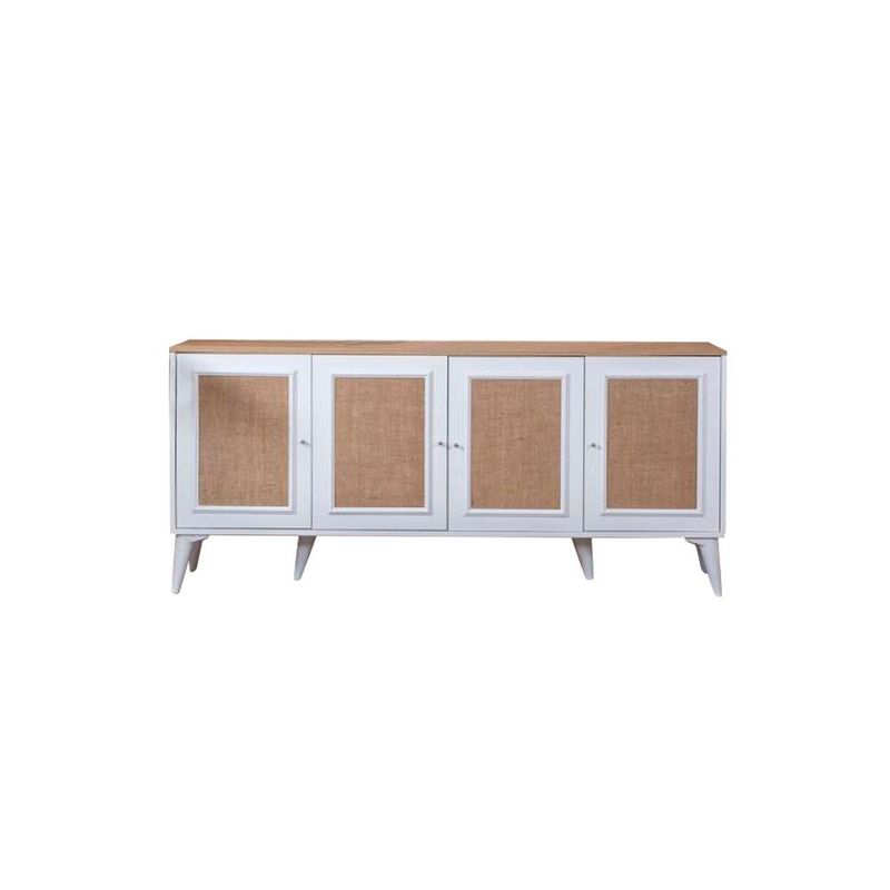 Casa si Gradina - Mobilier - Comode si corpuri - Console - Consolă Hanah Home, MDF, 80 x 41 x 180 cm, alb/stejar, 277WLN1121 - Infinity.ro