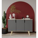 Casa si Gradina - Mobilier - Comode si corpuri - Console - Consolă Hanah Home, PAL melaminat, 120 x 30 x 80 cm, sapphire stejar/antracit, 469ORN1519 - Infinity.ro