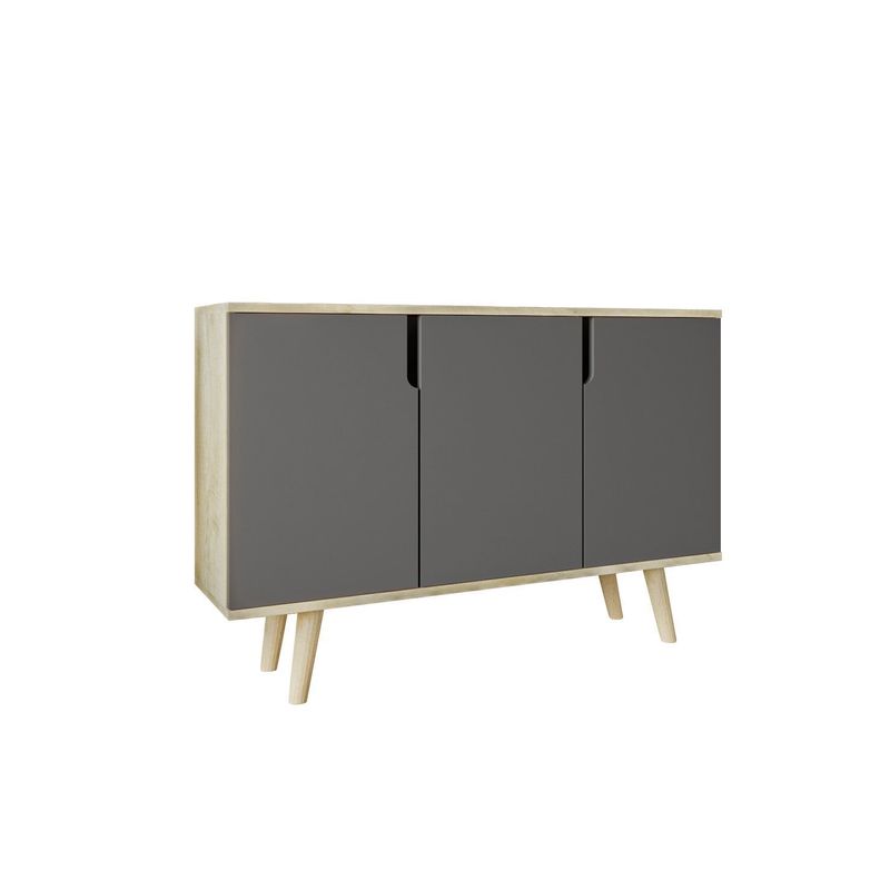 Casa si Gradina - Mobilier - Comode si corpuri - Console - Consolă Hanah Home, PAL melaminat, 120 x 30 x 80 cm, sapphire stejar/antracit, 469ORN1519 - Infinity.ro