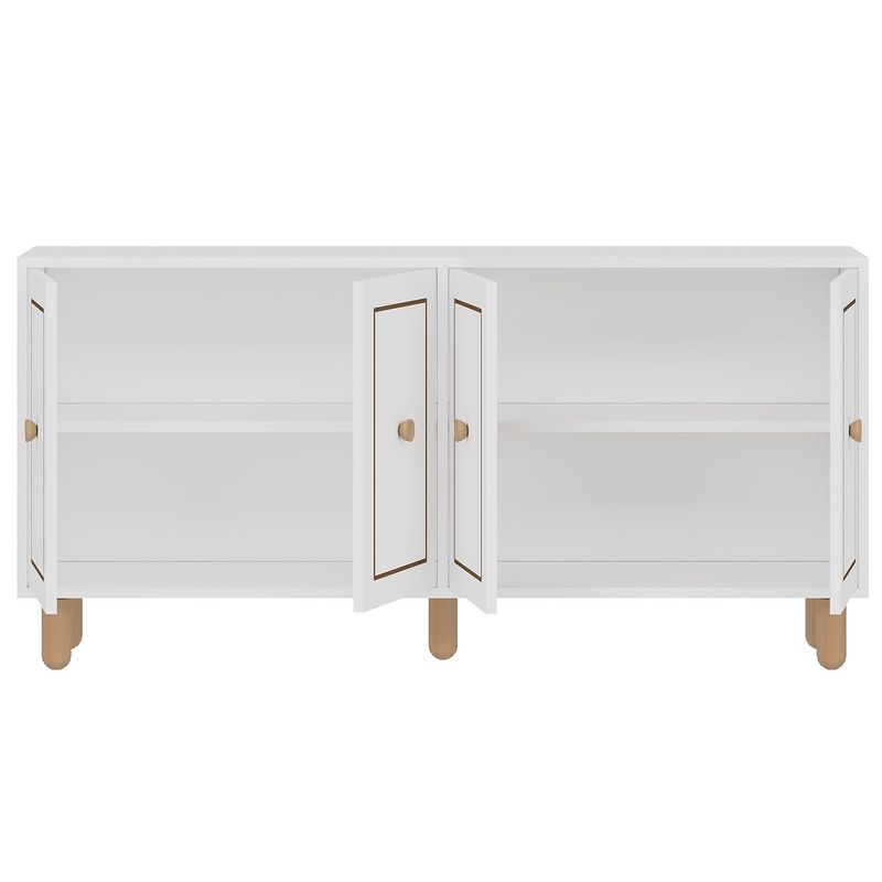 Casa si Gradina - Mobilier - Comode si corpuri - Console - Consolă Hanah Home, PAL melaminat, 150 x 36 x 73 cm, alb, 327ODS1342 - Infinity.ro