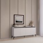 Casa si Gradina - Mobilier - Comode si corpuri - Console - Consolă Hanah Home, PAL melaminat, 180 x 37.3 x 80 cm, alb, 350MWD1510 - Infinity.ro