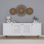 Casa si Gradina - Mobilier - Comode si corpuri - Console - Consolă Hanah Home, PAL melaminat, 180 x 40 x 75 cm, alb, 350MWD1503 - Infinity.ro