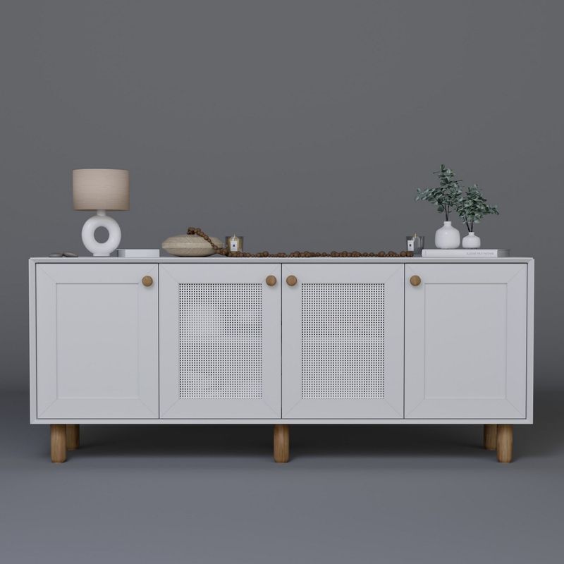 Casa si Gradina - Mobilier - Comode si corpuri - Console - Consolă Hanah Home, PAL melaminat, 180 x 40 x 75 cm, alb, 350MWD1503 - Infinity.ro
