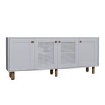 Casa si Gradina - Mobilier - Comode si corpuri - Console - Consolă Hanah Home, PAL melaminat, 180 x 40 x 75 cm, alb, 350MWD1503 - Infinity.ro