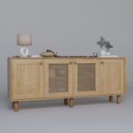 Casa si Gradina - Mobilier - Comode si corpuri - Console - Consolă Hanah Home, PAL melaminat, 180 x 40 x 75 cm, nuc, 350MWD1501 - Infinity.ro