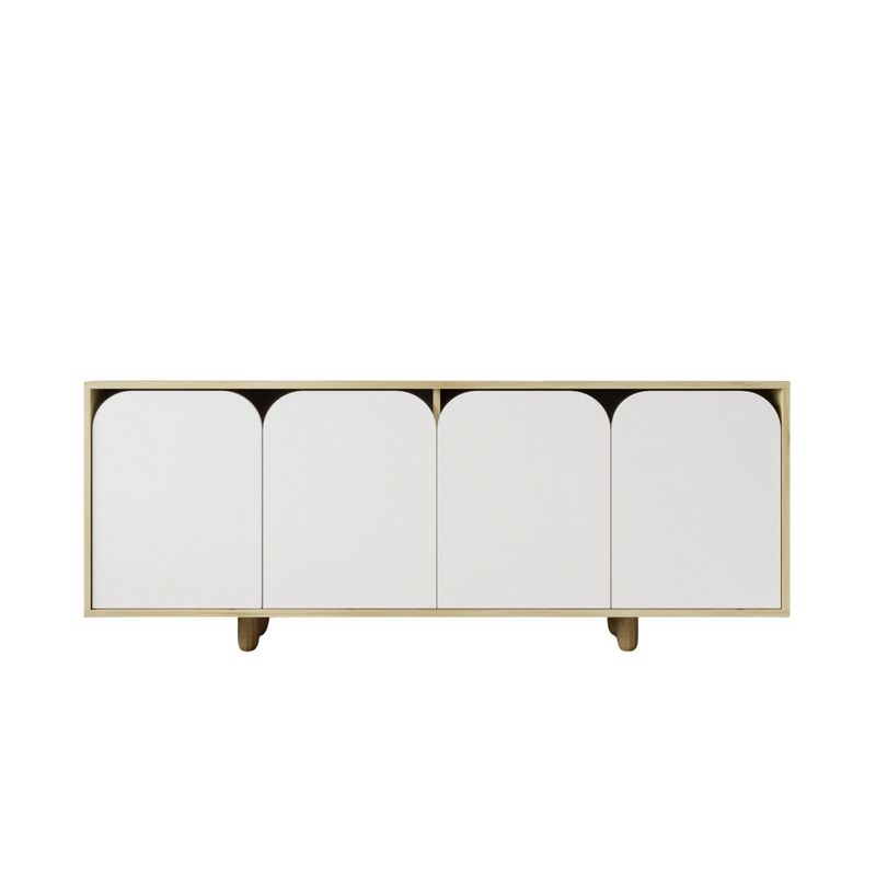 Casa si Gradina - Mobilier - Comode si corpuri - Console - Consolă Hanah Home, PAL melaminat, 180 x 45 x 75 cm, sapphire stejar/alb, 469ORN1511 - Infinity.ro