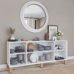 Casa si Gradina - Mobilier - Comode si corpuri - Console - Consolă Hanah Home, PAL melaminat, 180 x 40 x 75 cm, alb, 350MWD1503 - Infinity.ro