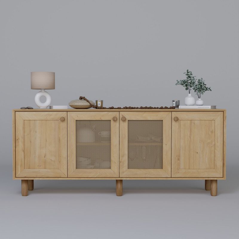 Casa si Gradina - Mobilier - Comode si corpuri - Console - Consolă Hanah Home, PAL melaminat, 180 x 40 x 75 cm, nuc, 350MWD1501 - Infinity.ro