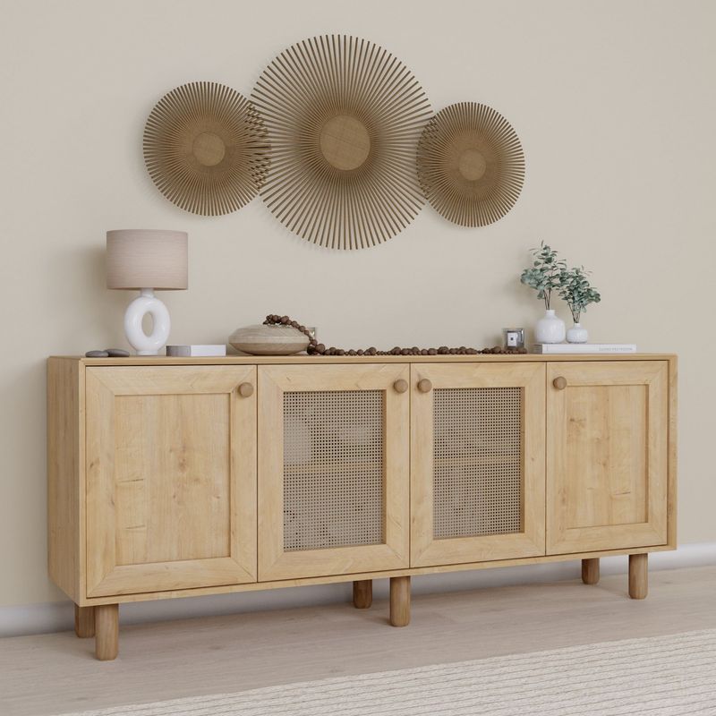 Casa si Gradina - Mobilier - Comode si corpuri - Console - Consolă Hanah Home, PAL melaminat, 180 x 40 x 75 cm, nuc, 350MWD1501 - Infinity.ro