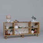 Casa si Gradina - Mobilier - Comode si corpuri - Console - Consolă Hanah Home, PAL melaminat, 180 x 40 x 75 cm, nuc, 350MWD1501 - Infinity.ro