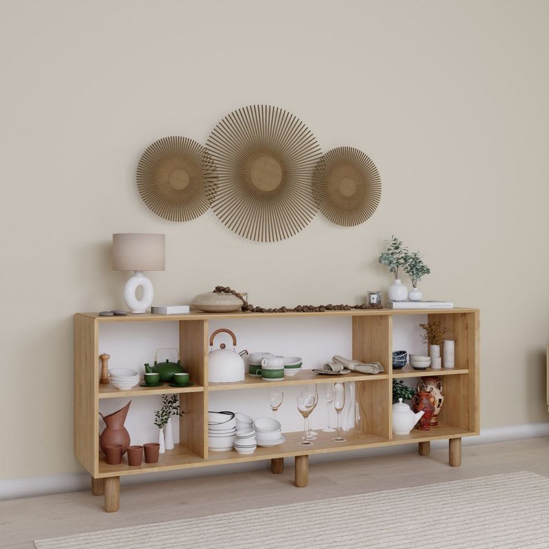 Casa si Gradina - Mobilier - Comode si corpuri - Console - Consolă Hanah Home, PAL melaminat, 180 x 40 x 75 cm, nuc, 350MWD1501 - Infinity.ro