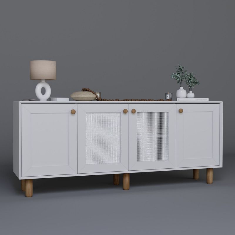 Casa si Gradina - Mobilier - Comode si corpuri - Console - Consolă Hanah Home, PAL melaminat, 180 x 40 x 75 cm, alb, 350MWD1503 - Infinity.ro