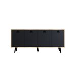 Casa si Gradina - Mobilier - Comode si corpuri - Console - Consolă Hanah Home, PAL melaminat, 180 x 45 x 80 cm, sapphire stejar/antracit, 469ORN1503 - Infinity.ro
