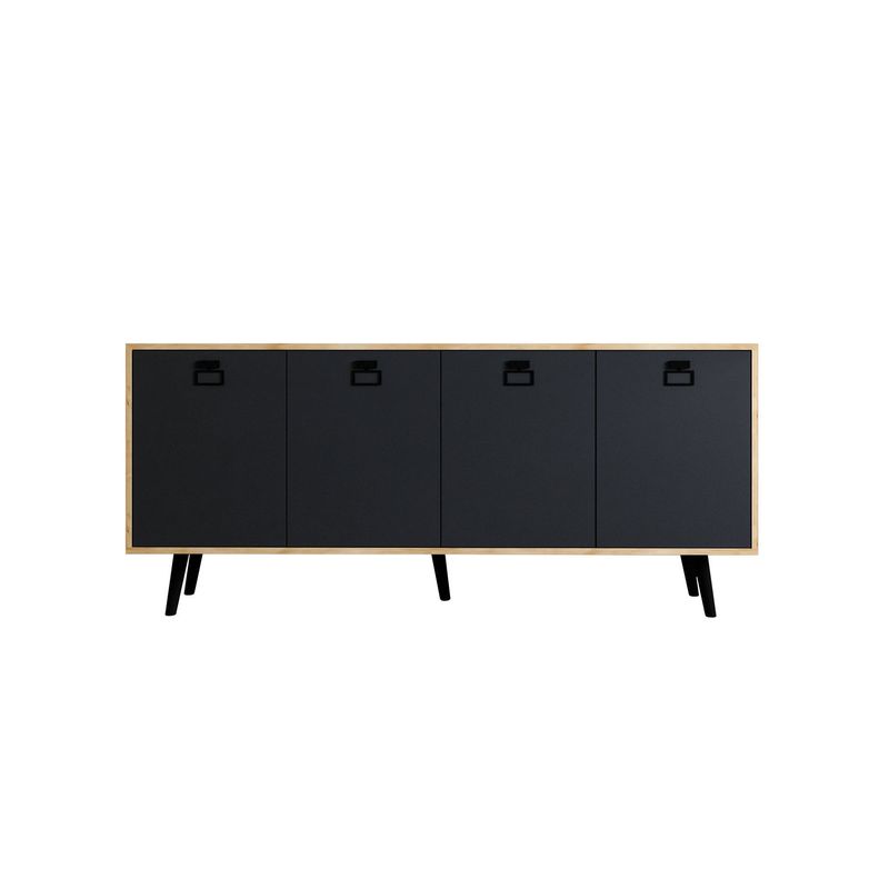 Casa si Gradina - Mobilier - Comode si corpuri - Console - Consolă Hanah Home, PAL melaminat, 180 x 45 x 80 cm, sapphire stejar/antracit, 469ORN1503 - Infinity.ro