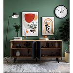 Casa si Gradina - Mobilier - Comode si corpuri - Console - Consolă Hanah Home, PAL melaminat, 180 x 45 x 80 cm, sapphire stejar/antracit, 469ORN1503 - Infinity.ro