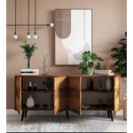 Casa si Gradina - Mobilier - Comode si corpuri - Console - Consolă Hanah Home, PAL melaminat, 180 x 45 x 80 cm, nuc, 469ORN1501 - Infinity.ro