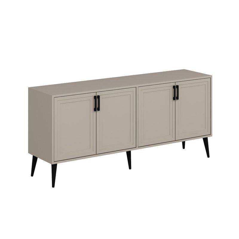 Casa si Gradina - Mobilier - Comode si corpuri - Console - Consolă Hanah Home, PAL melaminat, 180 x 45 x 81 cm, bej nisipiu, 506MNR1322 - Infinity.ro