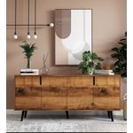 Casa si Gradina - Mobilier - Comode si corpuri - Console - Consolă Hanah Home, PAL melaminat, 180 x 45 x 80 cm, nuc, 469ORN1501 - Infinity.ro