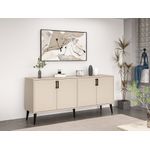 Casa si Gradina - Mobilier - Comode si corpuri - Console - Consolă Hanah Home, PAL melaminat, 180 x 45 x 81 cm, bej nisipiu, 506MNR1322 - Infinity.ro