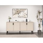 Casa si Gradina - Mobilier - Comode si corpuri - Console - Consolă Hanah Home, PAL melaminat, 180 x 45 x 81 cm, bej nisipiu, 506MNR1322 - Infinity.ro