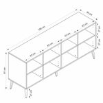 Casa si Gradina - Mobilier - Comode si corpuri - Console - Consolă Hanah Home, PAL melaminat, 180 x 45 x 81 cm, bej nisipiu, 506MNR1322 - Infinity.ro